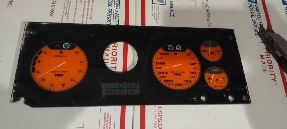 sega outrun arcade control panel plexi #203