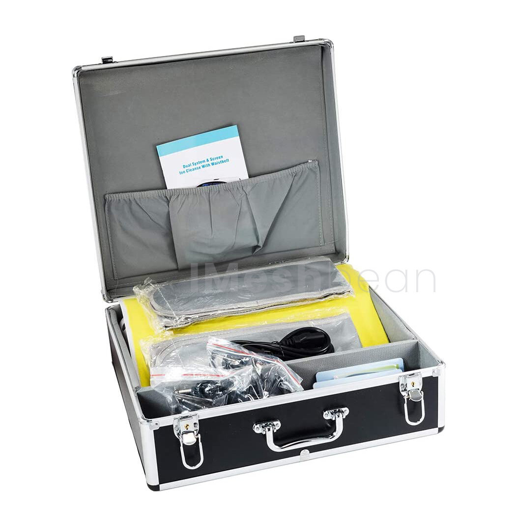 New Dual Foot Bath Spa Ion Detox Ionic Cleanse Machine Infrared Belt Large LCD