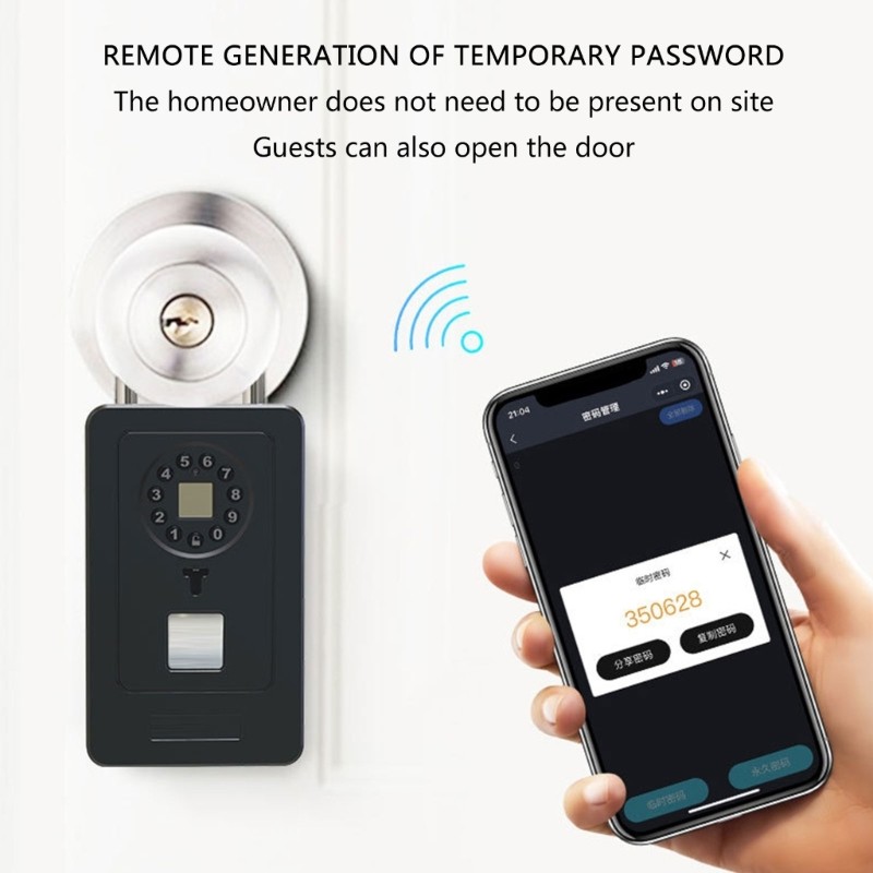 Multifunction Key Lockboxes Key Lock Box Wireless Lockboxes Metal for Garage or
