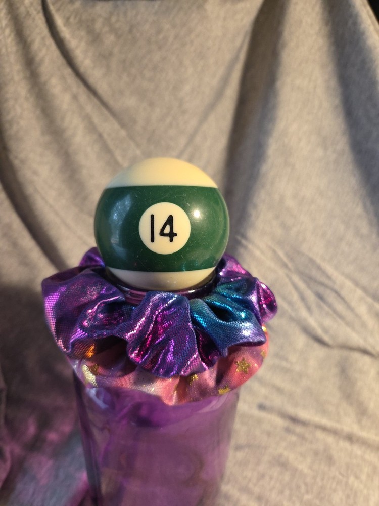 Vintage Number #14 Green Striped  Pool Ball Replacement 