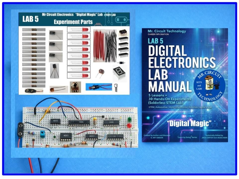 1501-LAB "Digital Electronics Learning Lab"  called "Digital Magic" - Mr Circuit