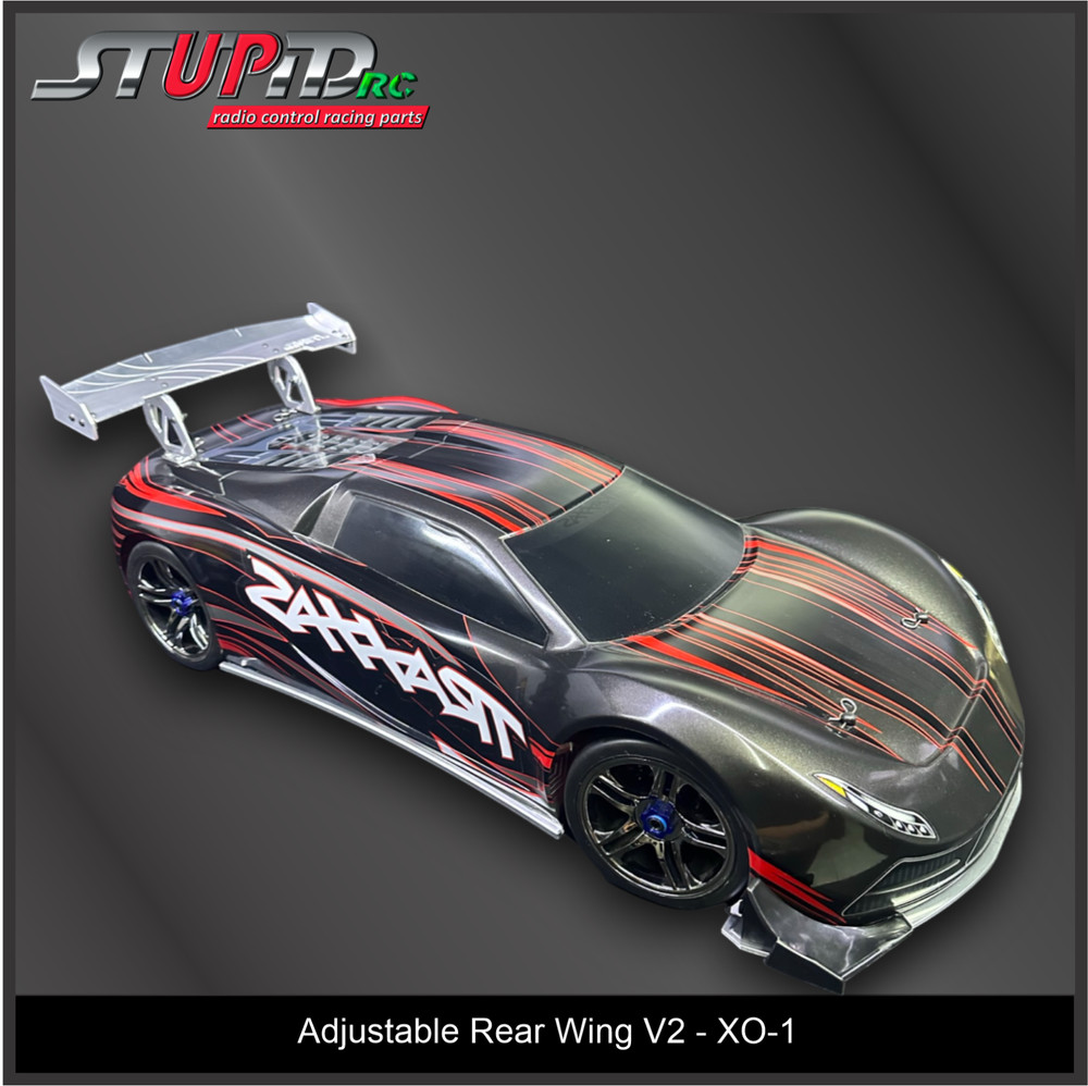 StupidRC XO-1 Adjustable Rear Wing V2