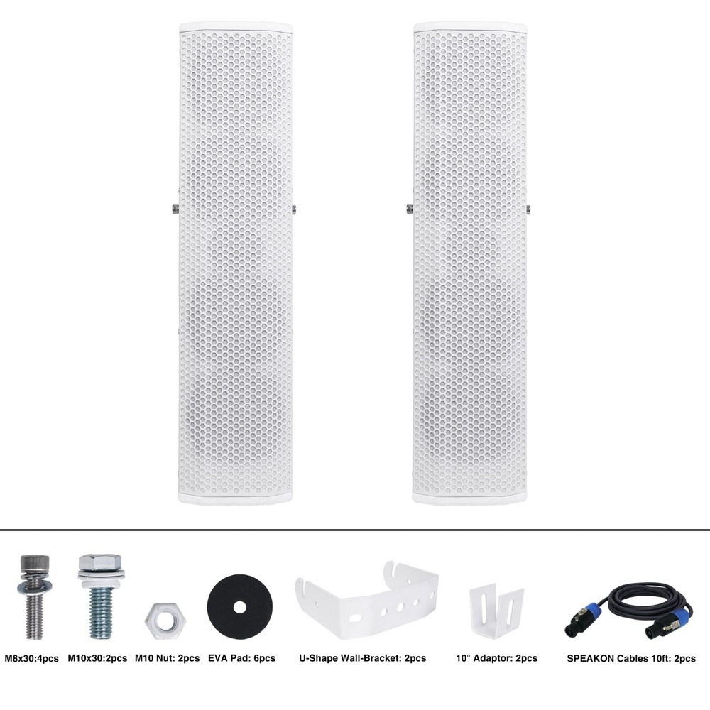 Sound Town CARPO Column Speaker Subwoofer Mini Line Array System (CARPO-V5W12)