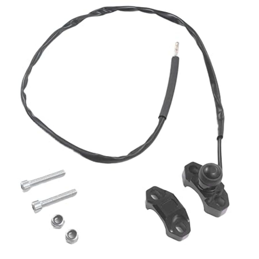 CNC Universal Engine Stop Start Switch Fit for 22mm Handlebar ATV UTV Black