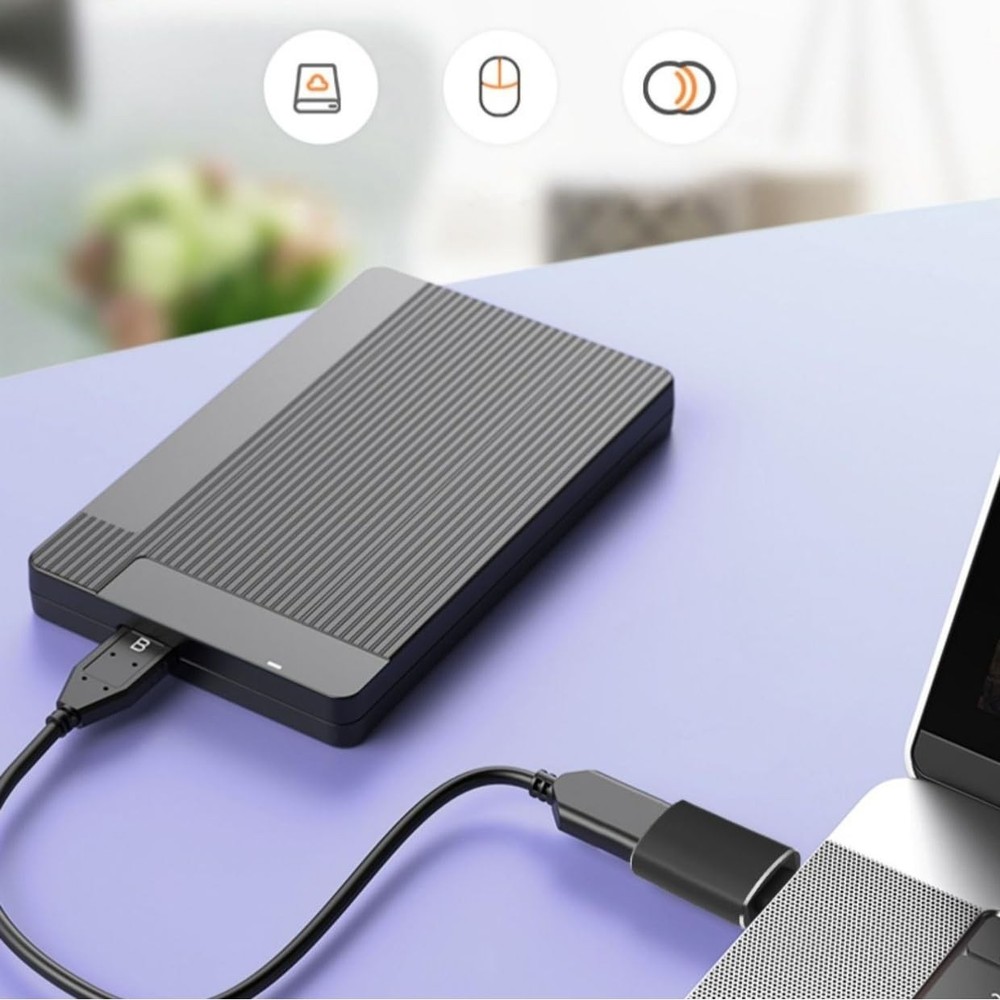 WITRN USB C/Lighting to Micro Adapter, Type C/Micro Metallic Gray