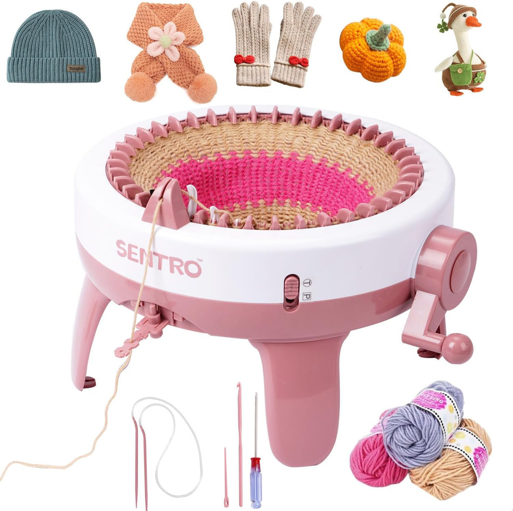 Knitting Machine 40 Needles, Smart Knitting Loom Machine, Crochet Machine with D