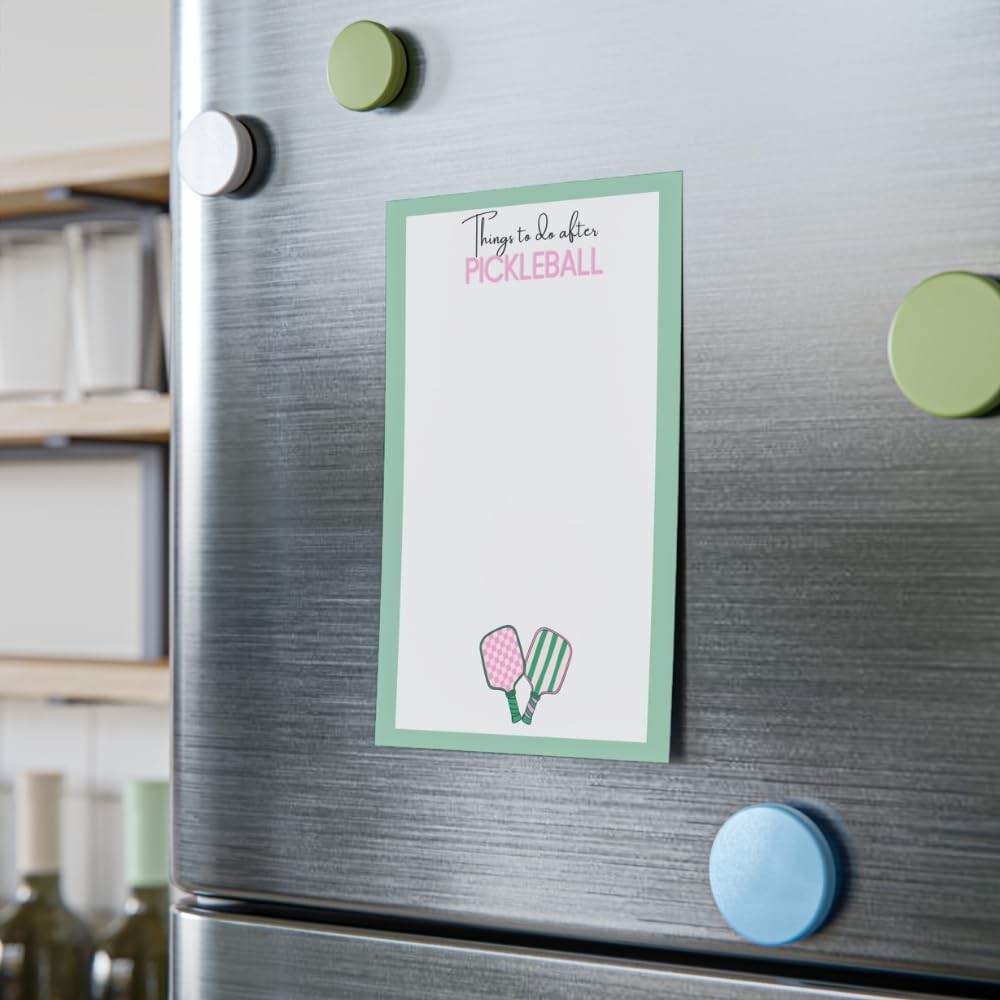 Simple Personalized. "Things to do after Pickleball" Post it Notes. To White