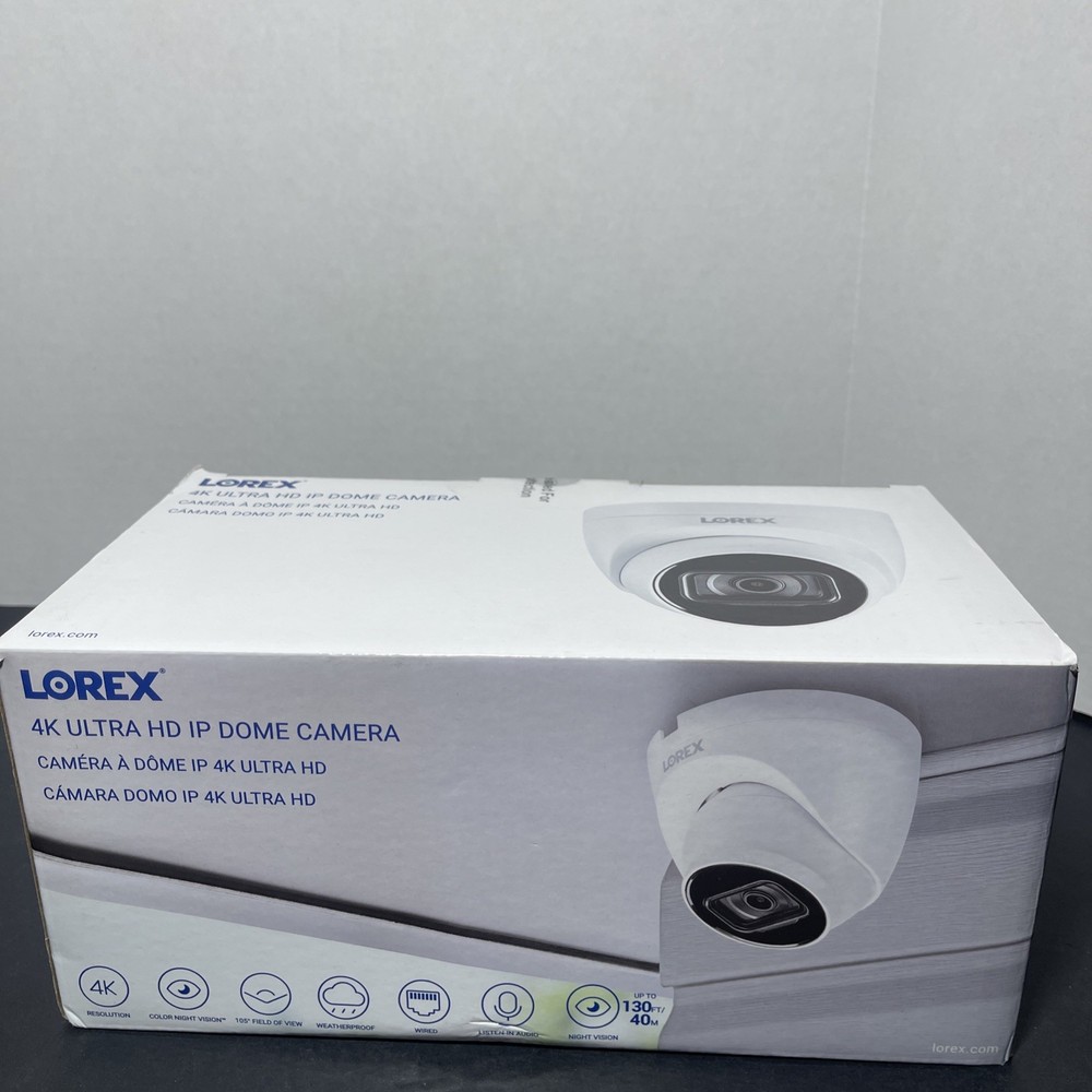 Lorex E841CD-E 4K Ultra HD Indoor/Outdoor Security Camera - White