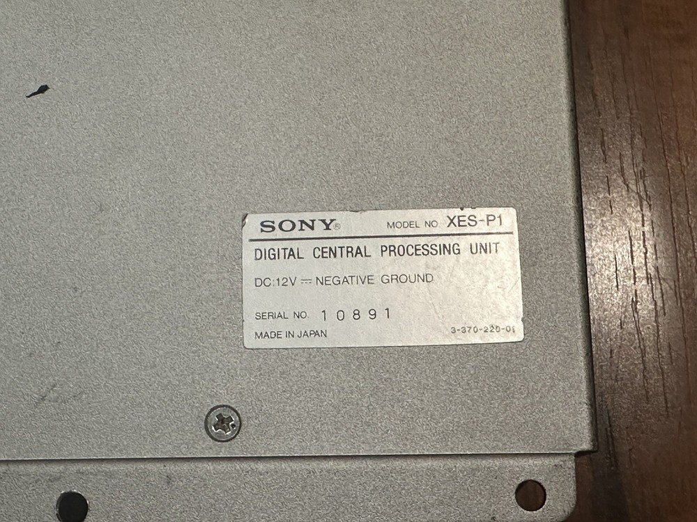 Sony XES P1 XES-P1 Mobile ES Car Stereo Digital Central Processing Unit