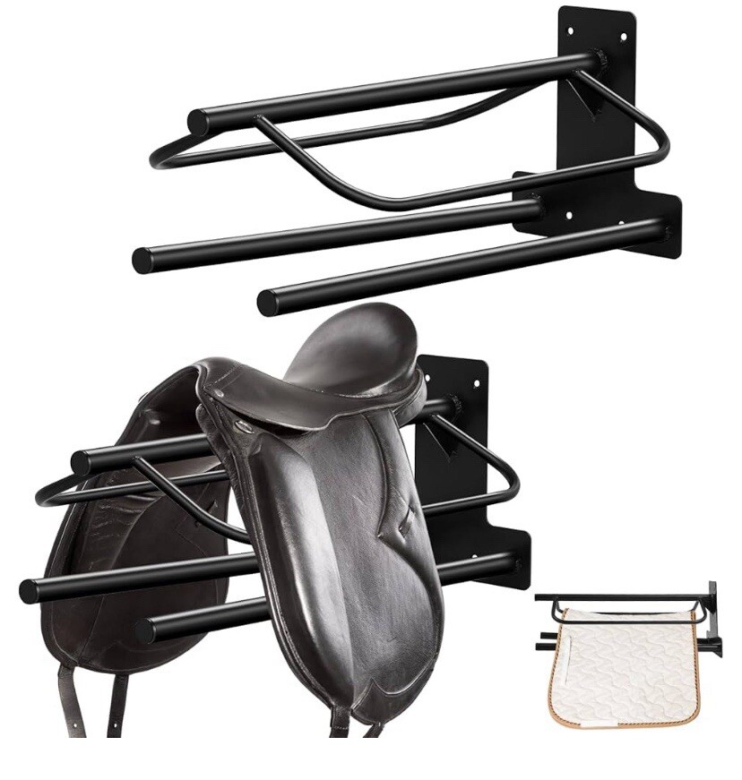 Paterr 2pcs 2-Bar Wall Mounted Saddle Stand