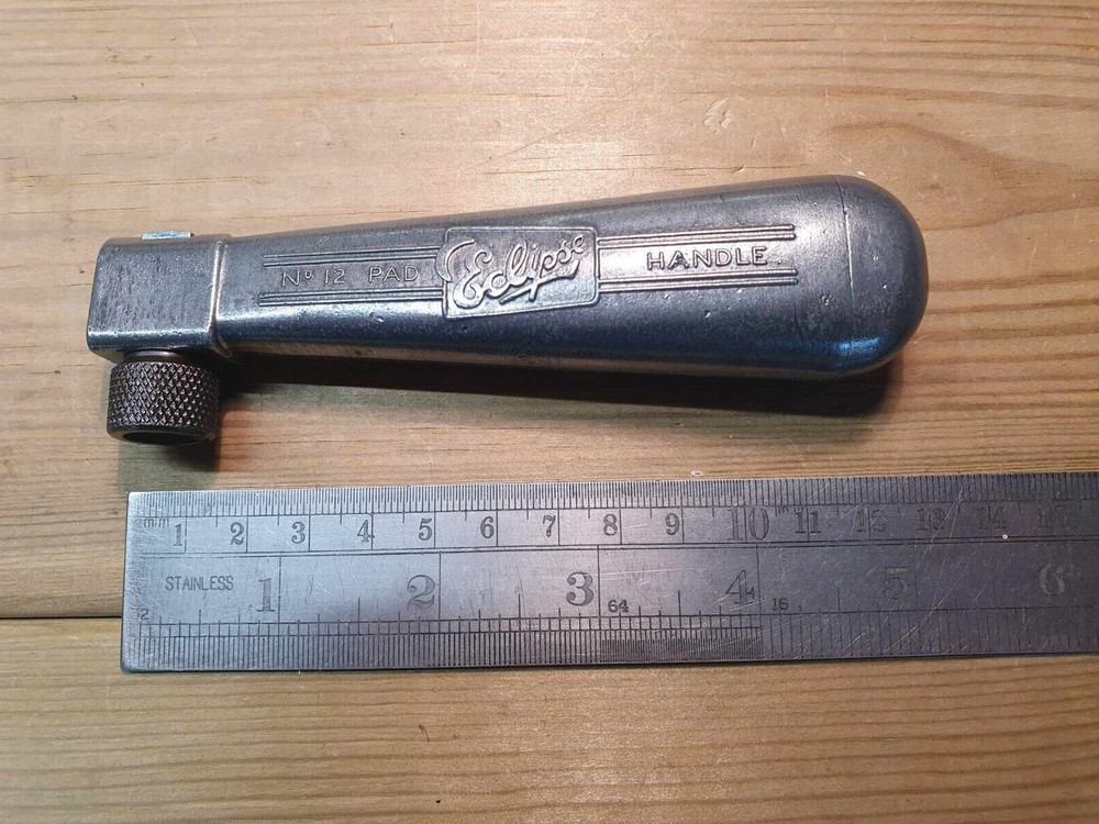 Vintage Eclipse No 12 Pad Saw Handle Old Woodworking Hand Tools Carpentry Tool