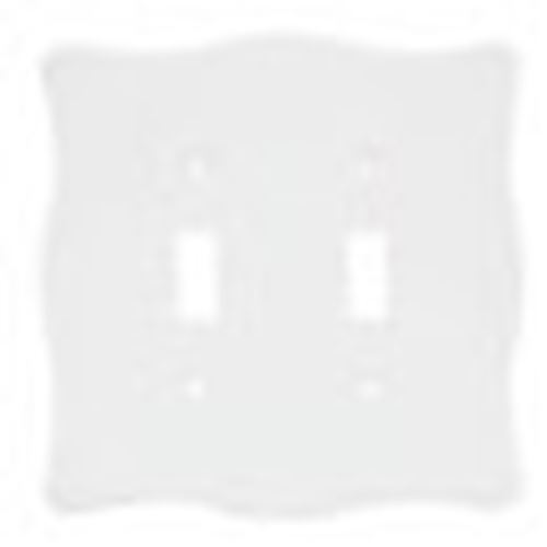Brainerd White Nylon Double Switch Plate