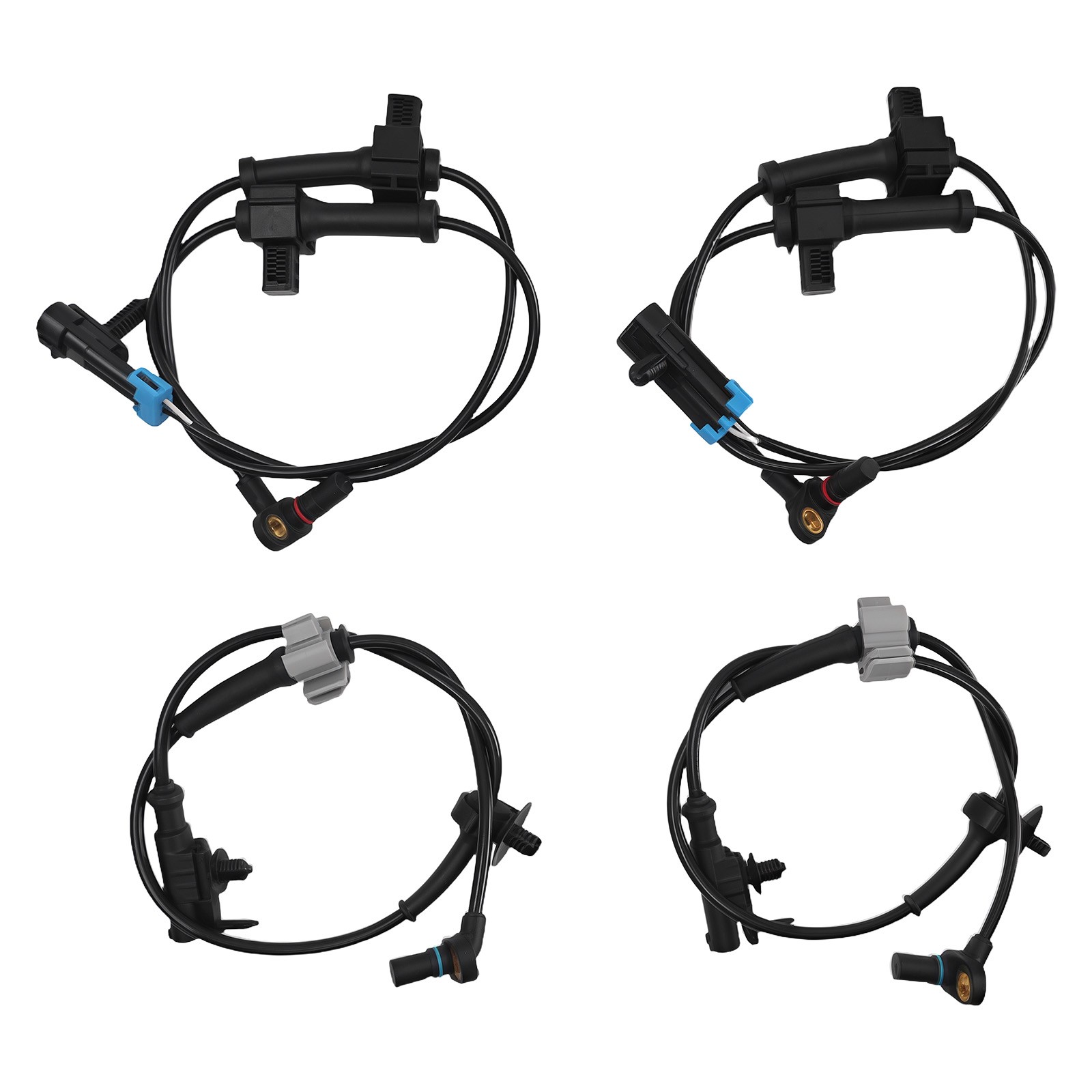 4Pcs ABS Wheel Speed Sensor Front Rear for Chevy Tahoe Avalanche GMC Yukon 07-12