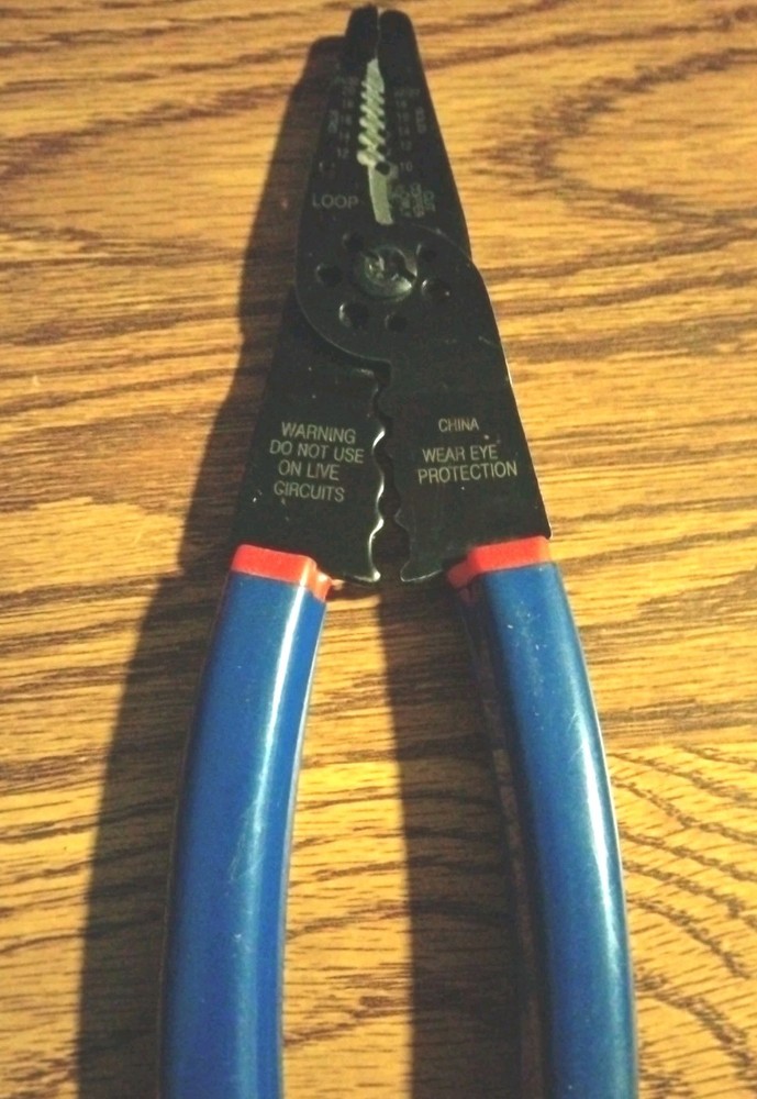 WORKPRO Blue Wire Stripper 8'' Wire Cutter