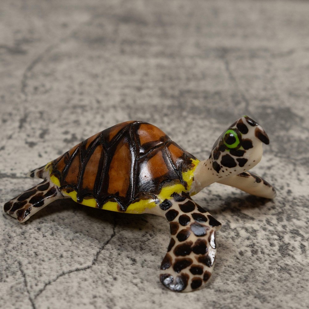 Large Sea Turtle Tagua Carving