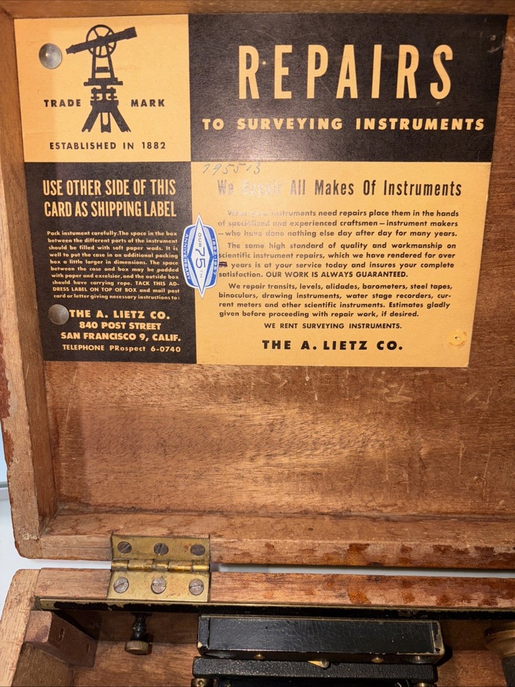 Vintage A. Lietz Surveyor.