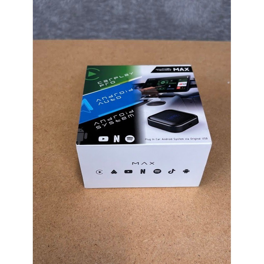 Timeknow Android Box Max R607 Wireless CarPlay Android Auto Adapter Iron Gray
