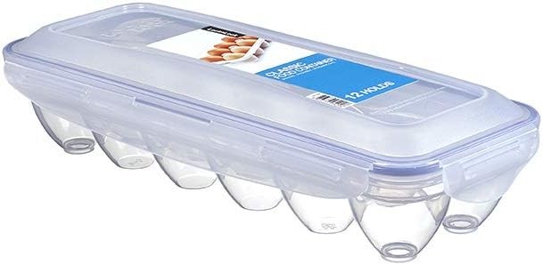 LocknLock Easy Essentials Specialty Dozen Egg Storage 12 Count, Clear