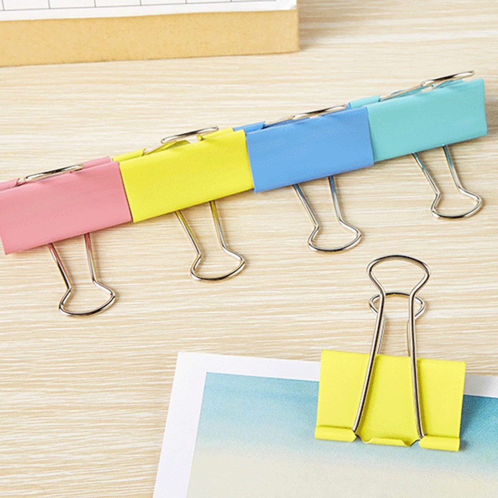 2 Inch Extra Large Binder Clips (24 Pack), Assorted Colors, 24 Pcs, Color