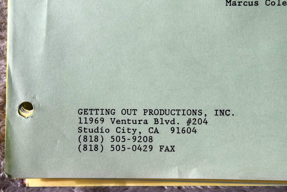 1994 The Lemon Grove Original Screenplay Shooting Script