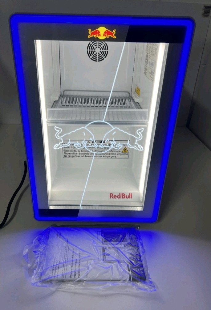 NEW Red Bull Mini Fridge GDC Baby ECO LED Refrigerator 115v 2023