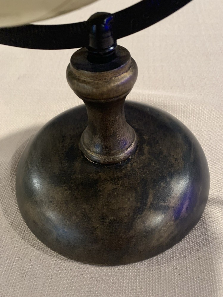 Rustic Primitive World Globe With Base 8” Globe 13” With Base. Home Decor