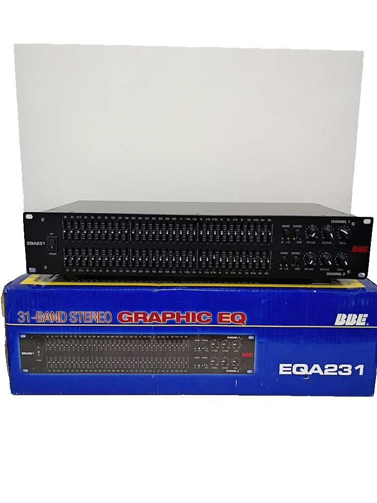 BBE EQA231 31 DUAL CHANNEL STEREO GRAPHIC EQUALIZER  LIGHTLY USED