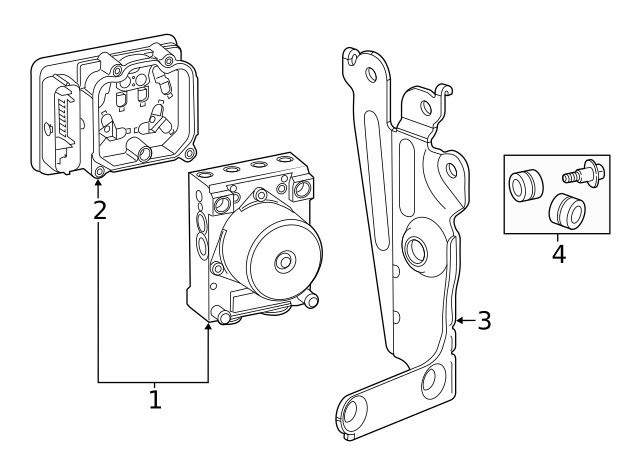 Genuine GM ABS Control Unit 85752883