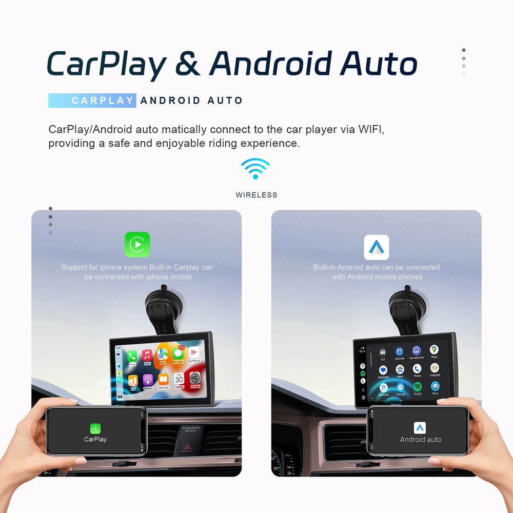 7-inch Full Touch Screen Apple CarPlay Horizontal Vertical Switching Camera B