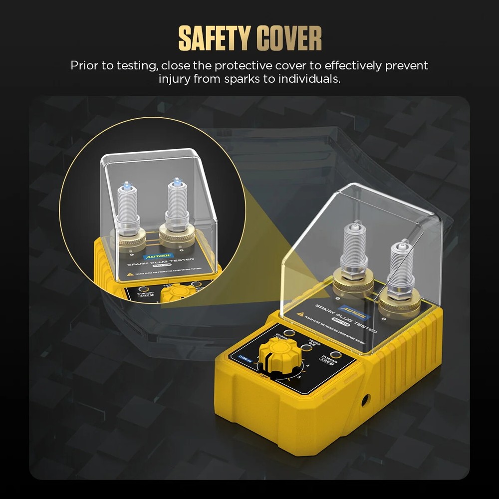 Car Spark Plug Tester adjustable height dual hole detector ignition pluganalyzer