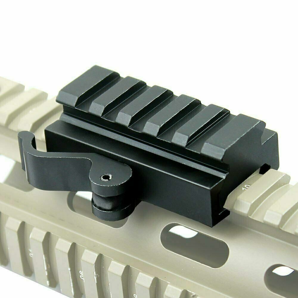 Quick Release .5" Low Profile Riser QR Block Mount for Picatinny / Weaver Rail