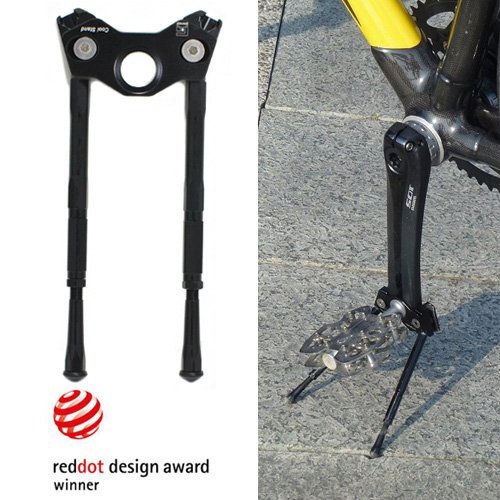 Gearoop Bike Bicycle CoolStand Aluminum Adjustable Side Stick 33-39mm ,  Black
