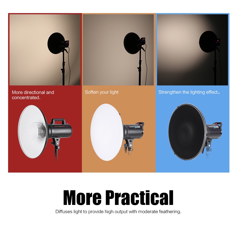 Studio Photography 41cm/16 Inch Strobe Lighting Diffuser Beauty ZULH