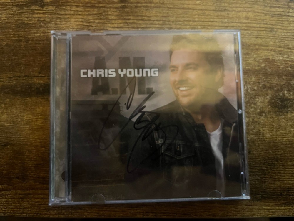 CHRIS YOUNG A.M. Ltd Ed RARE Hand Signed CD Booklet