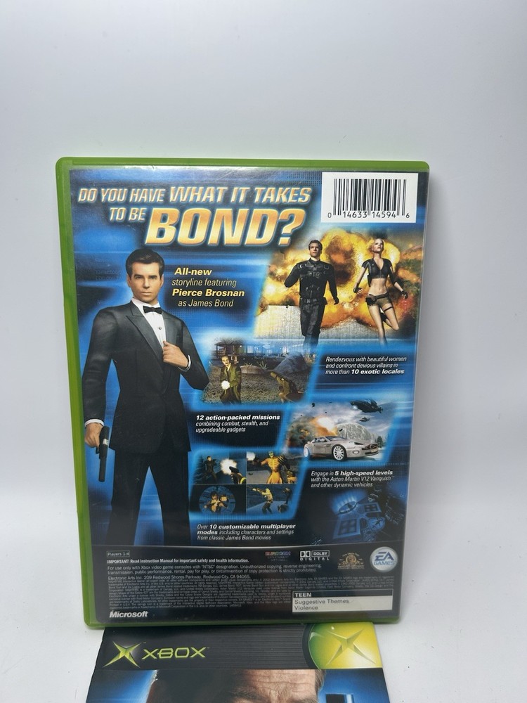007: NightFire James Bond Microsoft Xbox, 2002 Case & Manual Only - NO GAME DISC