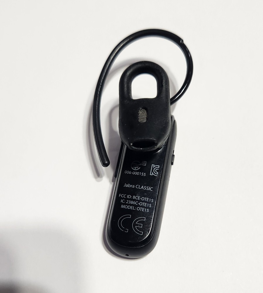 Original Black Jabra Classic Bluetooth Wireless HEADSET ONLY in Bulk Packaging