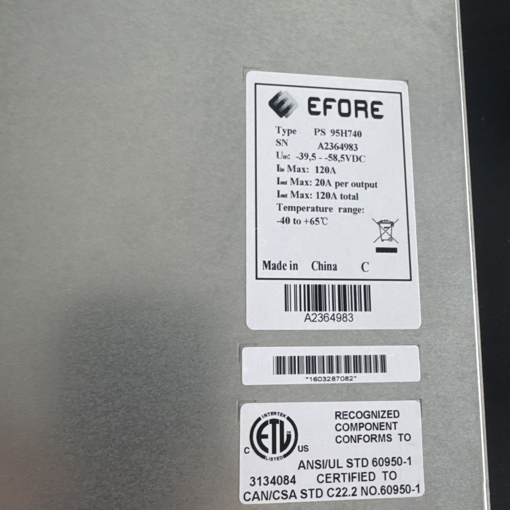Ericsson PDU 01 04 BMG 980 336/7 Power Distribution EFORE PS 95H740 Version C