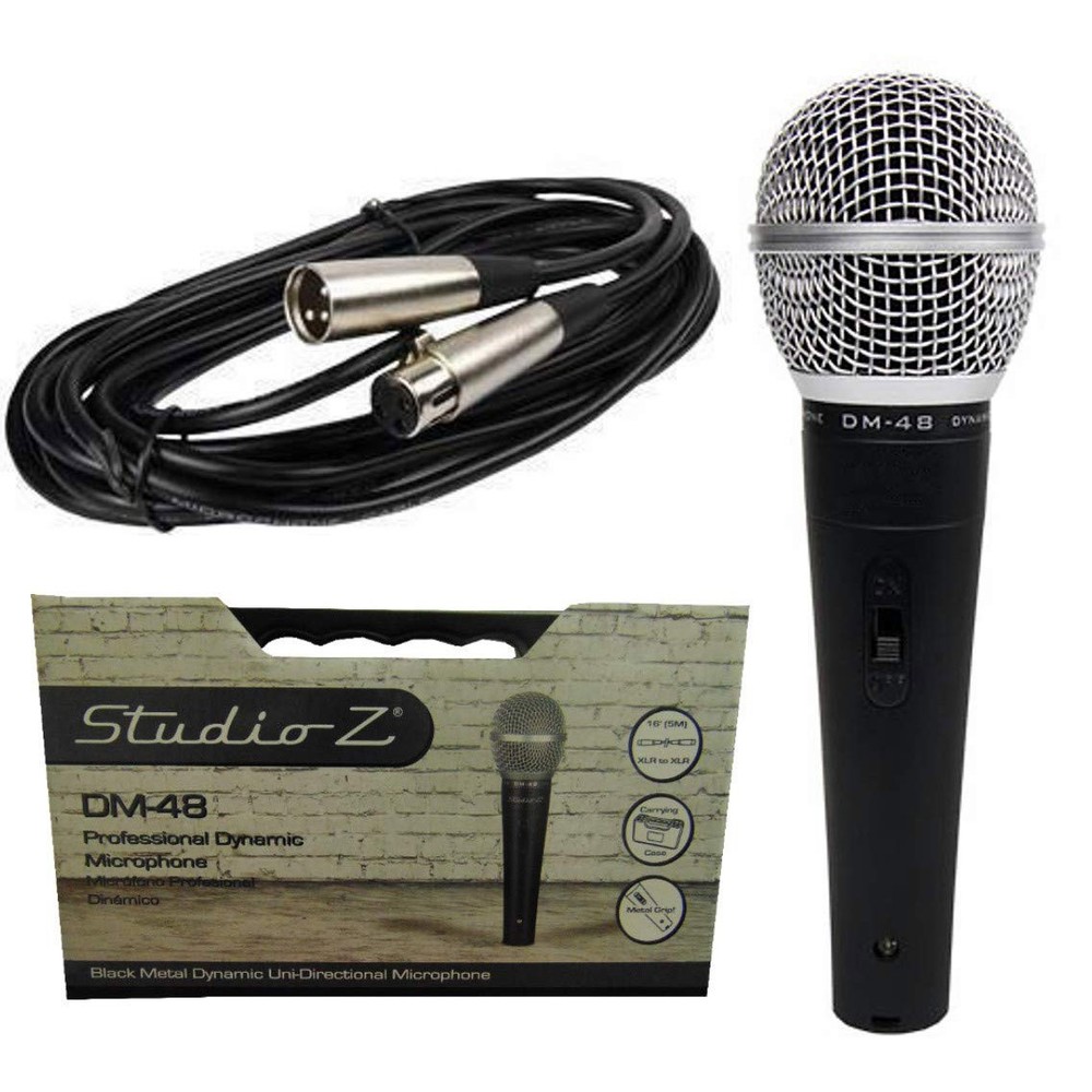 Audiopipe Studio Z Dynamic Pro Live Performance Microphone, Black (Open Box)