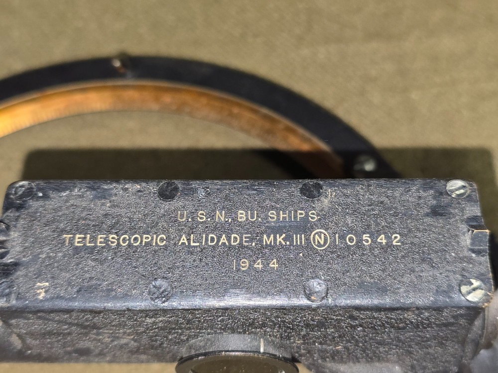 WWII US Navy MK. III Telescopic Alidade