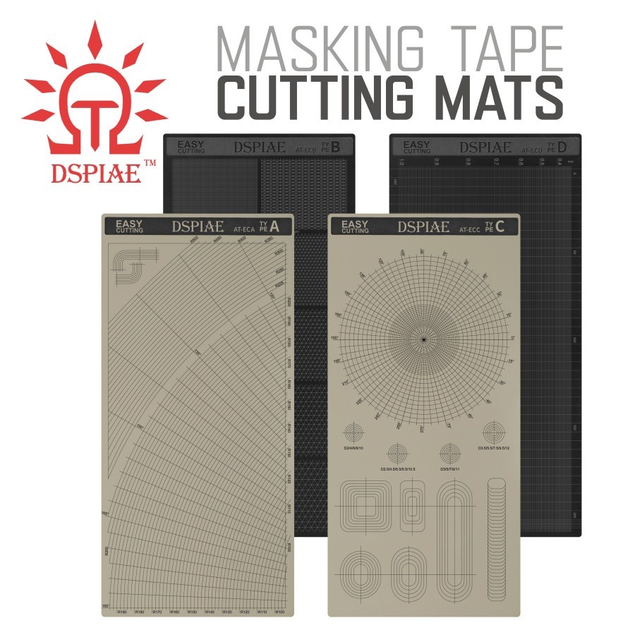 DSPIAE: Masking Tape Cutting Mats - 4 Mat Types