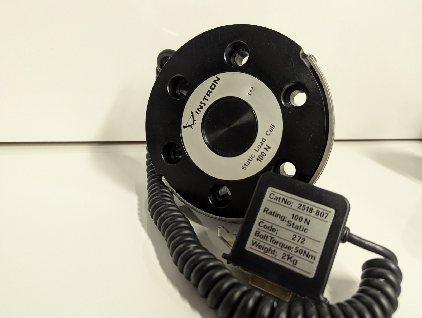 INSTRON 100N STATIC LOAD CELL 2518-807 (100N, 20 POUND)