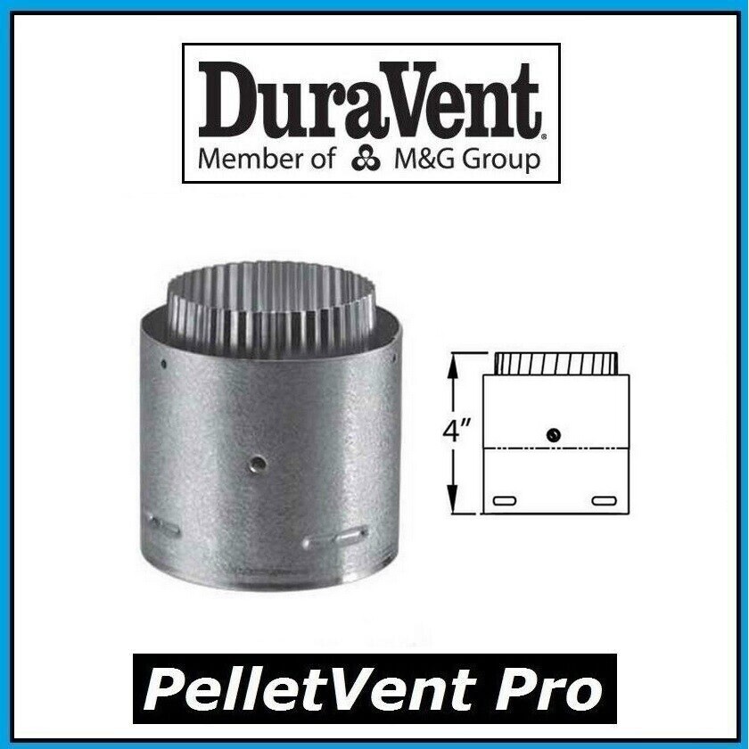 DURAVENT PELLETVENT PRO Pipe 3" Diameter Flex Adapter #3PVP-ADFF PELLET VENT