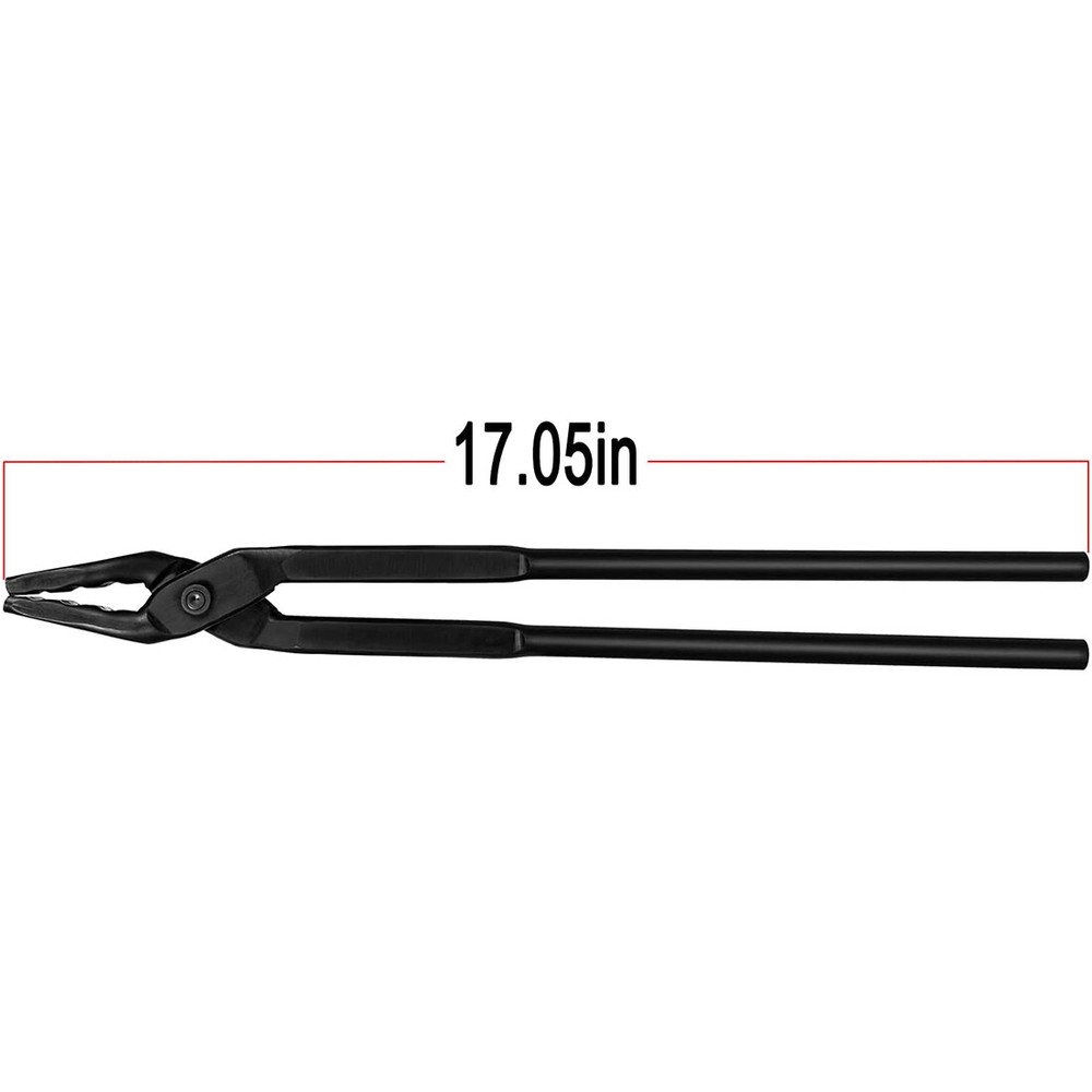 17" Blacksmith Wolf Jaw Tongs Knife Forging Tool For Beginner Master Blacksmiths