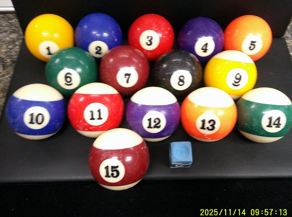 Pool Ball set without Cue Ball (V33384)
