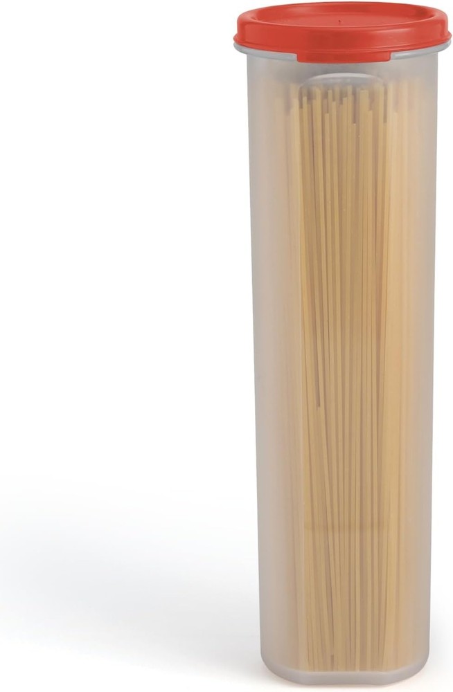 Tall Clear Spaghetti Pasta Container Storage W/ Lid.Multi-Purpose Kitchen Pantry