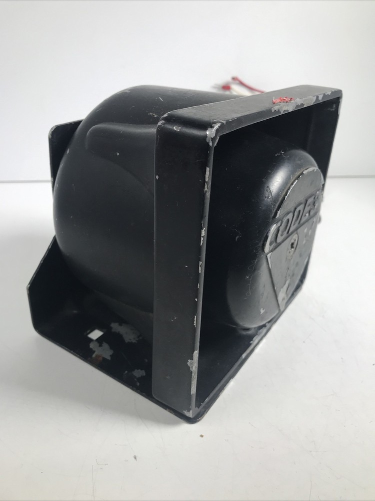 Vintage Code 3 Siren Speaker With Brakcet Untested As Is