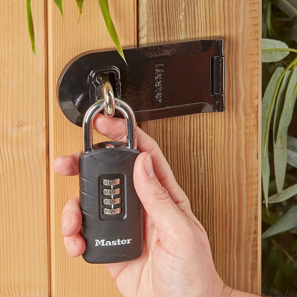 Master Lock 48mm Padlock Hybrid Combination & Key 656EURDBLKAU