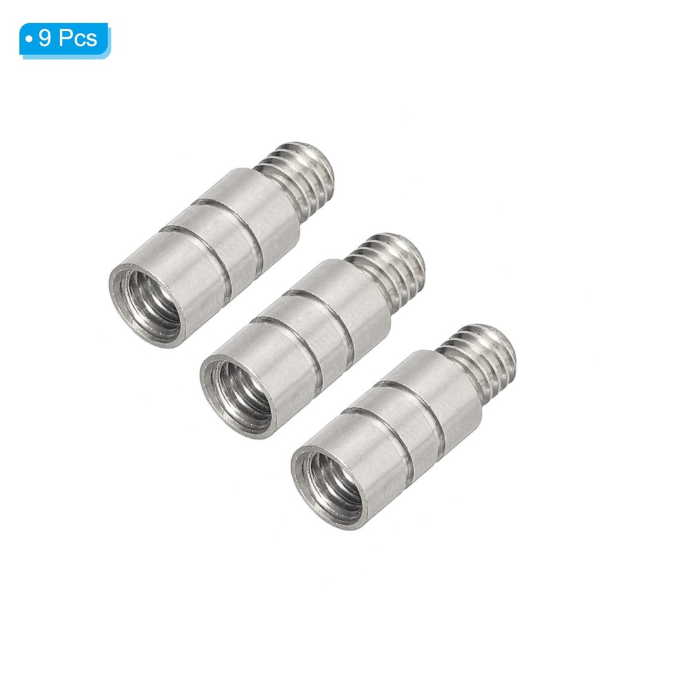 9Pcs Dart Weights 2g Brass Add Accentuator 2BA Thread Silver Tone