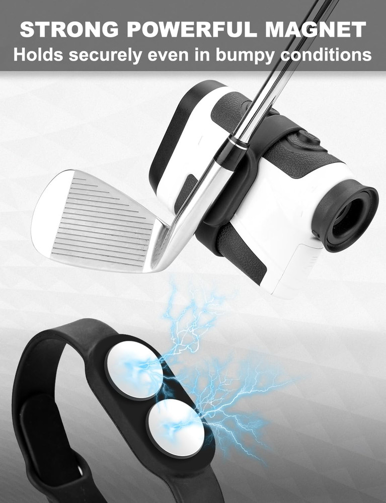 Golf Rangefinder Magnetic Strap Holder Mount, Adjustable Slim Magnetic Rangefind