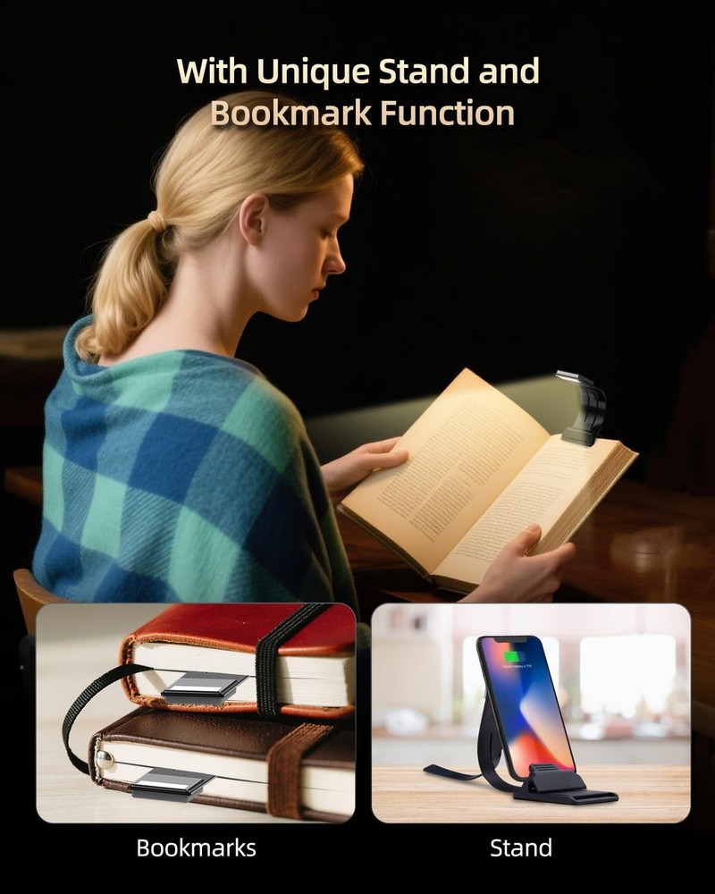 Clip On Stepless Dimming Book Light